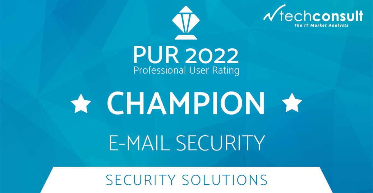 NoSpamProxy erneut Champion in Nutzerbefragung für E-Mail-Security