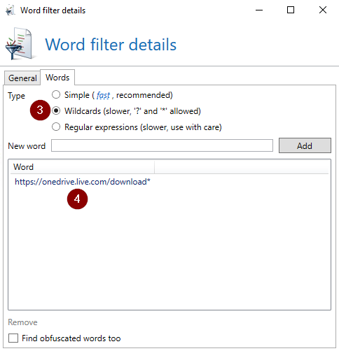 OneDrive Personal Links in Email Reply Chain Attacks - Word Matching Filter 2 (English)