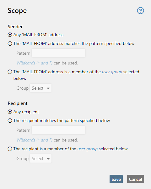 NoSpamProxy Cloud Rule Scope Details Outbound Emails
